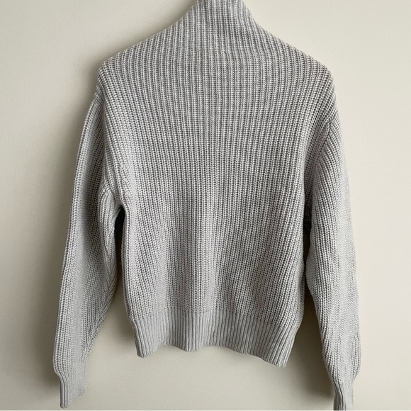 Aritzia Wilfred Montpellier Sweater in Heather Light Grey - Picture 2 of 13